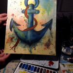 Anker (Aquarell)
