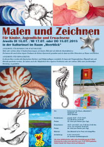 Poster DIN 3 für Malkurse auf Borkum in der Kulturinsel für Web Kopie